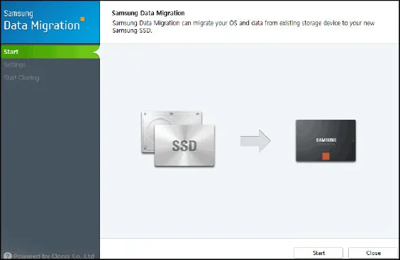 Перенос Windows на SSD с помощью Samsung Data Migration