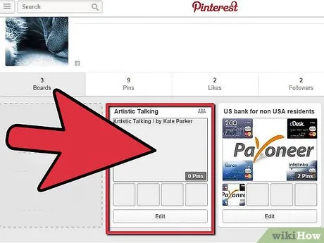 Удалить таблицу фотографий Pinterest шаг 7 по имени
