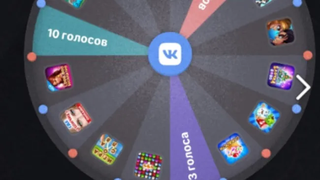 Акция в Вконтакте Колесо удачи