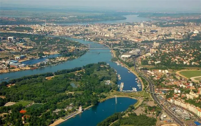 Белград сверху.