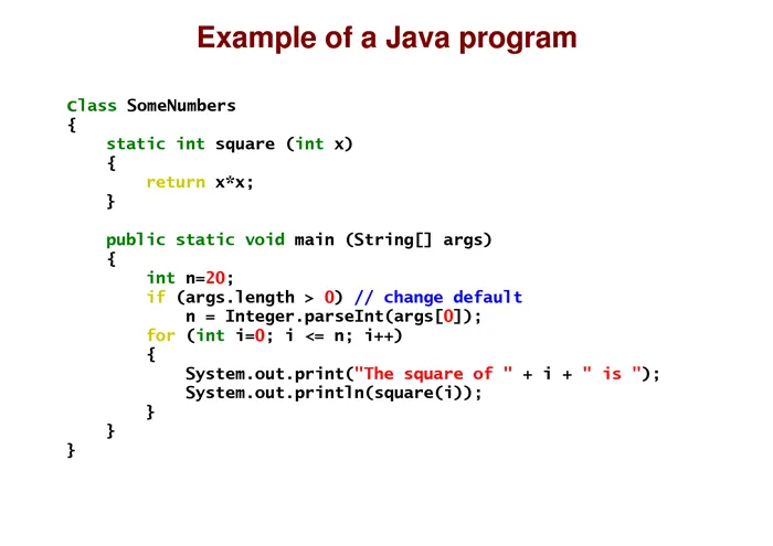 Синтаксис Java