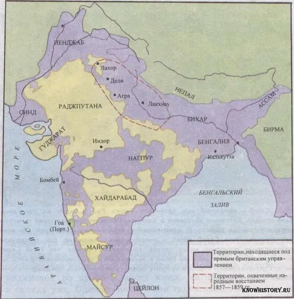 Индия - британская колония.