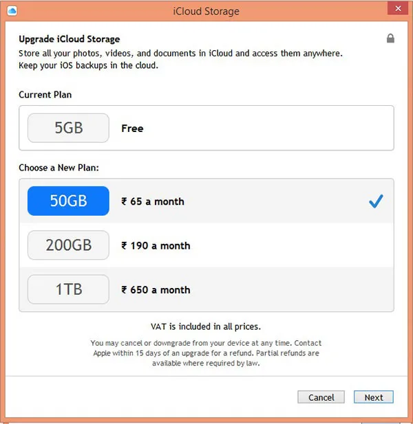 Программа хранения данных Windows iCloud