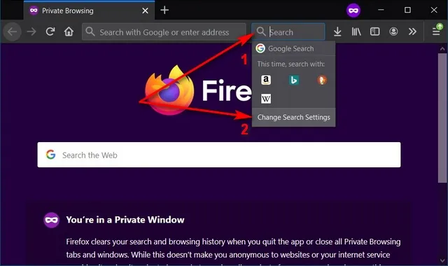 Изменение поисковой системы Firefox для Windows, Mac и Linux