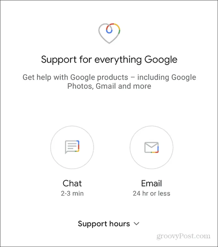 1 поддержка Google