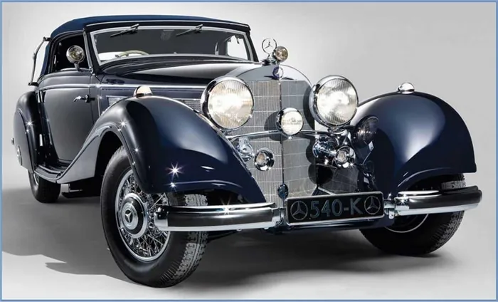 Mercedes 540K выпускался с 1936 по 1940 год