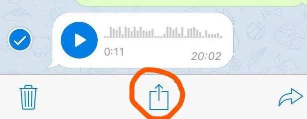 Как сохранить аудио в Telegram - изображение