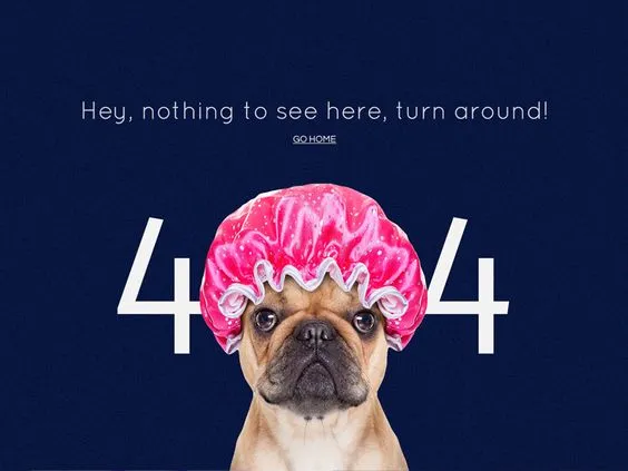Пример макета страницы 404