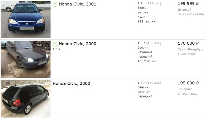 Honda Civic делает 200