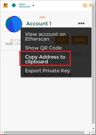 Copy Address to clipboard
