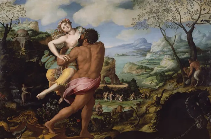 Аллори Алессандро «Похищение Прозерпины», 1570 год Местонахождение: Музей Гетти, Лос-Анджелес, США