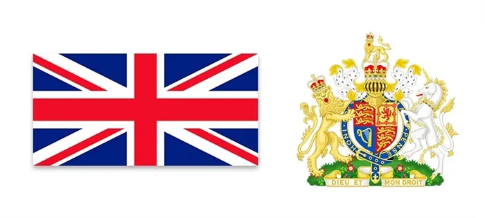 Флаг и герб Великобритании