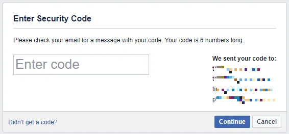 Как восстановить свою учетную запись Facebook, когда вы больше не можете войти в систему Facebook Код безопасности 1