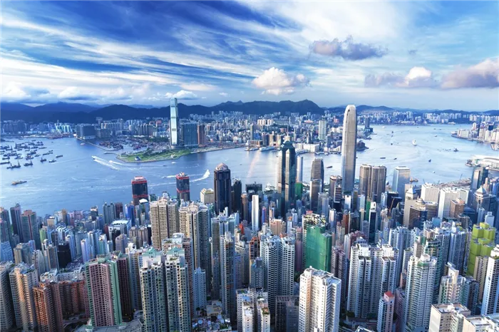 Гонконг вертикальный город фото