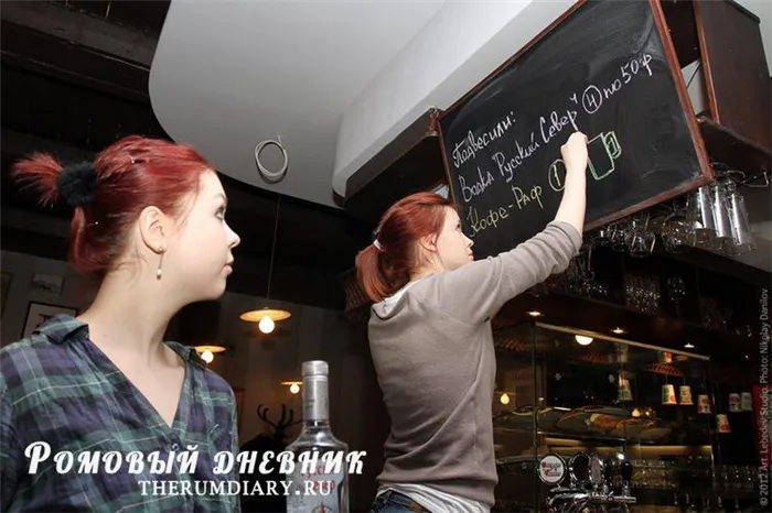 Подвешенная водка в кафе Артема Лебедева