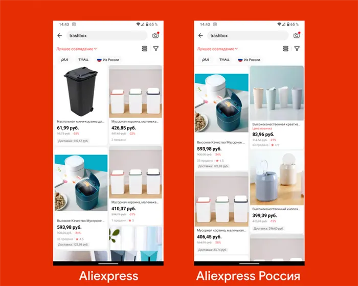 Чем новое российское приложение AliExpress отличается от обычного международного