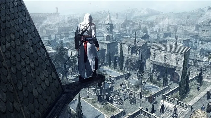 Сеттинг Assassin’s Creed можно рассматривать как деконструкцию самого понятия «сеттинг» — будущее и прошлое тесно связаны друг с другом, но при этом не смешиваются во что-то иное. Это отличный способ привлечь сразу две аудитории — любителей исторических игр и поклонников научной фантастики