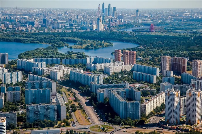 Популярные районы Москвы