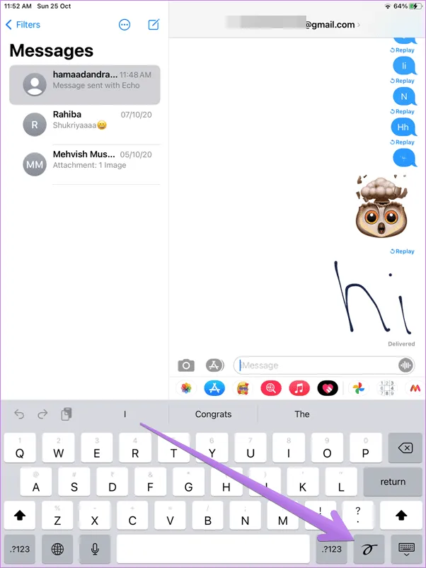 Imessage подсказки трюки, такие как спецэффекты pew pew 10