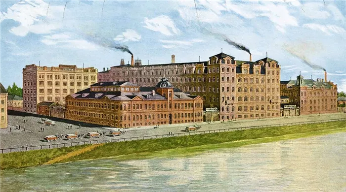Фабрика товарищества Эйнем в Москве, 1896 год.
