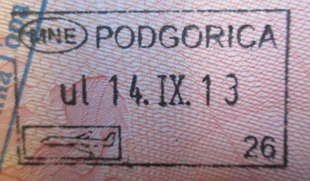 виза в Черногорию
