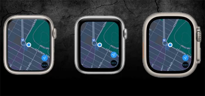 Экран на Apple Watch. У Apple Watch Series 8 самый приятный экран с визуальной точки зрения, а у Watch Ultra — самый яркий. Фото.