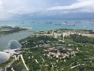 Вид на Сингапур с Марина Бэй