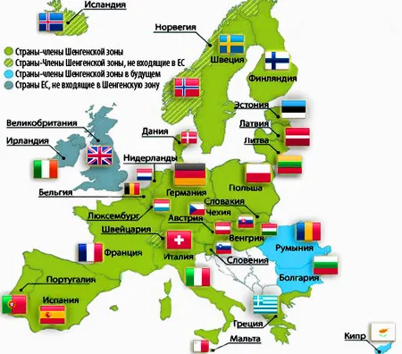 карта Евросоюза