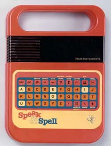 Рис. 1 Первый крупный успех DSP: планшет Speak&Spell (Texas Instruments, 1978)