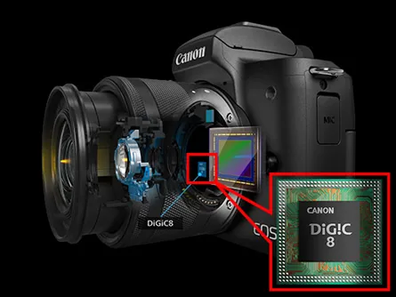 Рис. 3 Обработка изображений в камерах (дебайеризация, удаление шумов, фильтрация) также выполняются на DSP (источник: https://snapshot.canon-asia.com/india/article/en/5-things-made-possible-with-digic-image-processor)