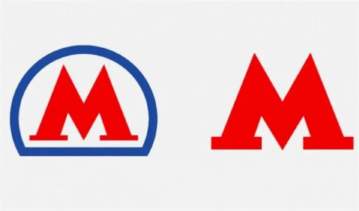 Логотип московского метро – было и стало