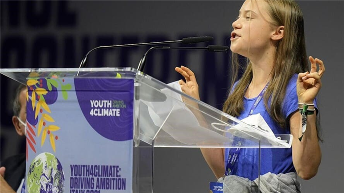 Рис. 3. Грета Тунберг на Молодежной климатической конференции в Милане. Источник: Рейтер